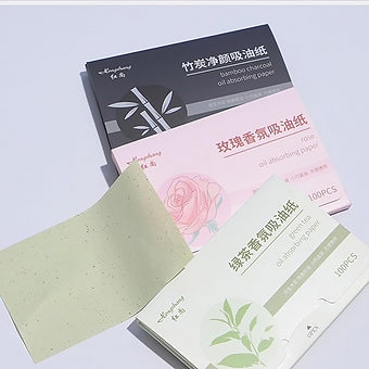Papel absorbente de sebo (100pcs) (5 tipos)