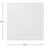 Pegboard color blanco 28cm x 28cm