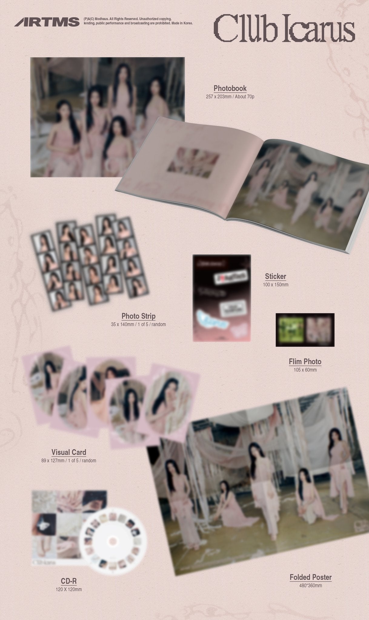 ARTMS - 1st mini album [Club Icarus] (Random ver.)