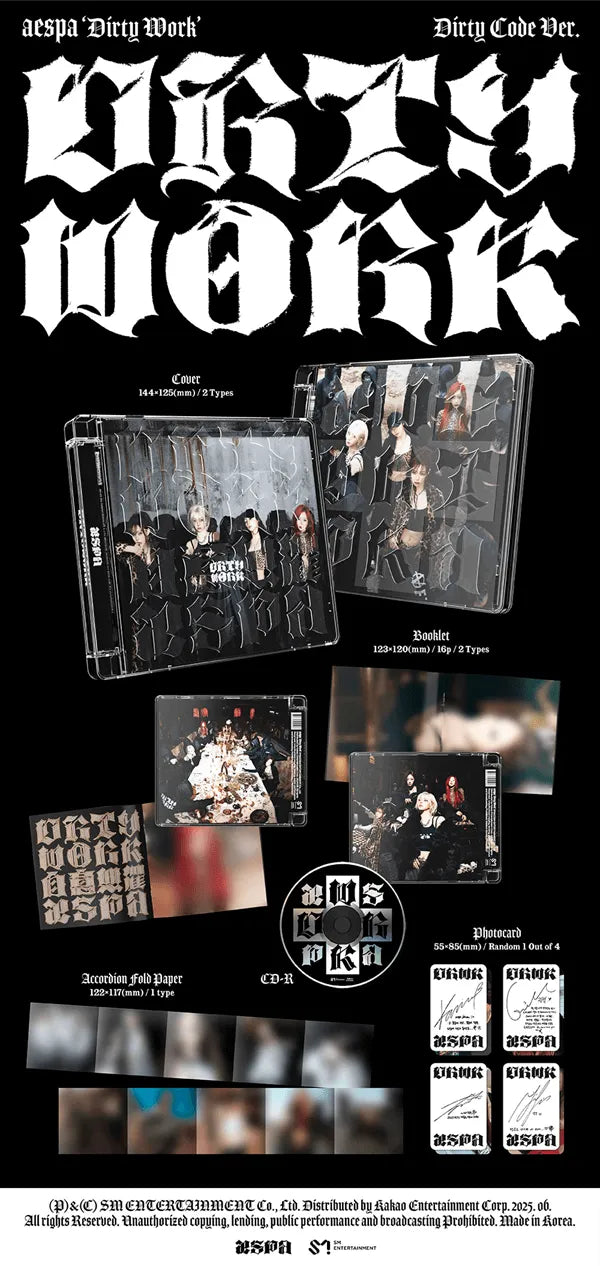 aespa - Single Album [Dirty Work] (Dirty Code Ver.) (Random ver.)