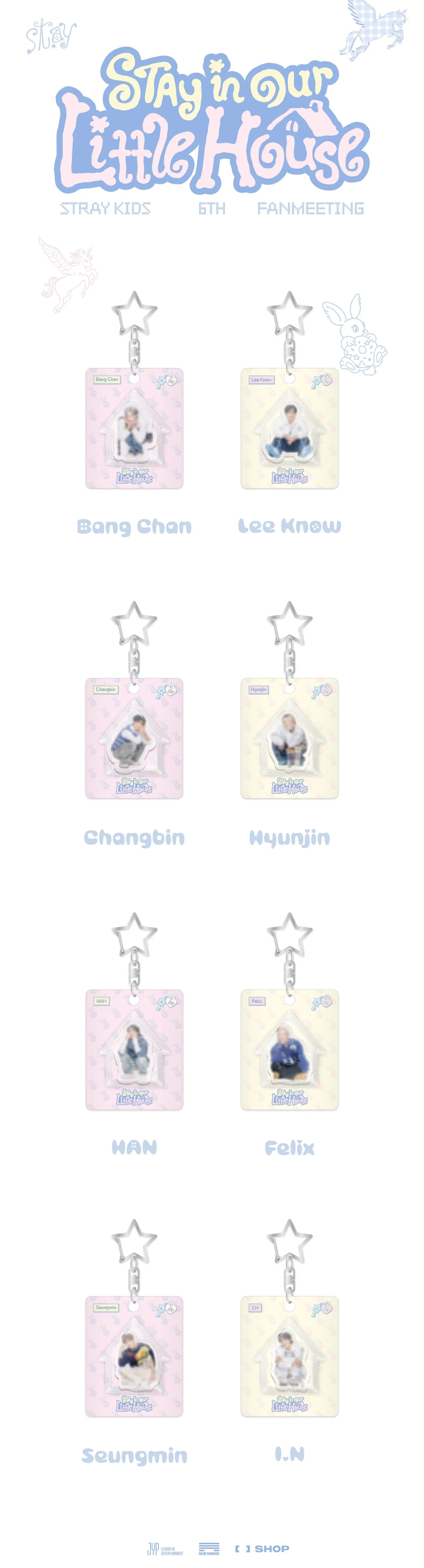 Stray Kids - Mini Block Keyring [6th Fanmeeting 'STAY in Our Little House' Official MD]