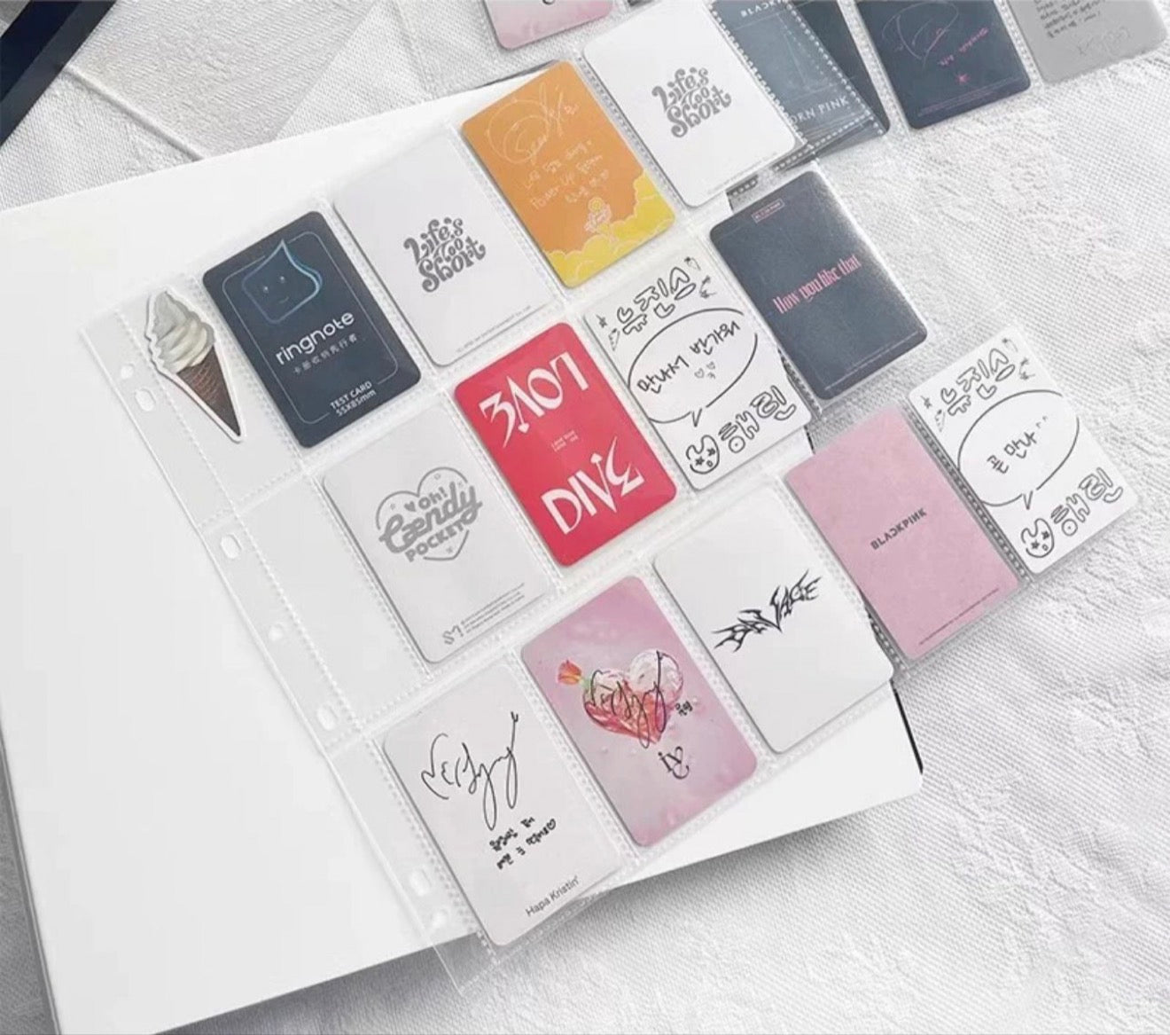 Binder blanco de tapa dura