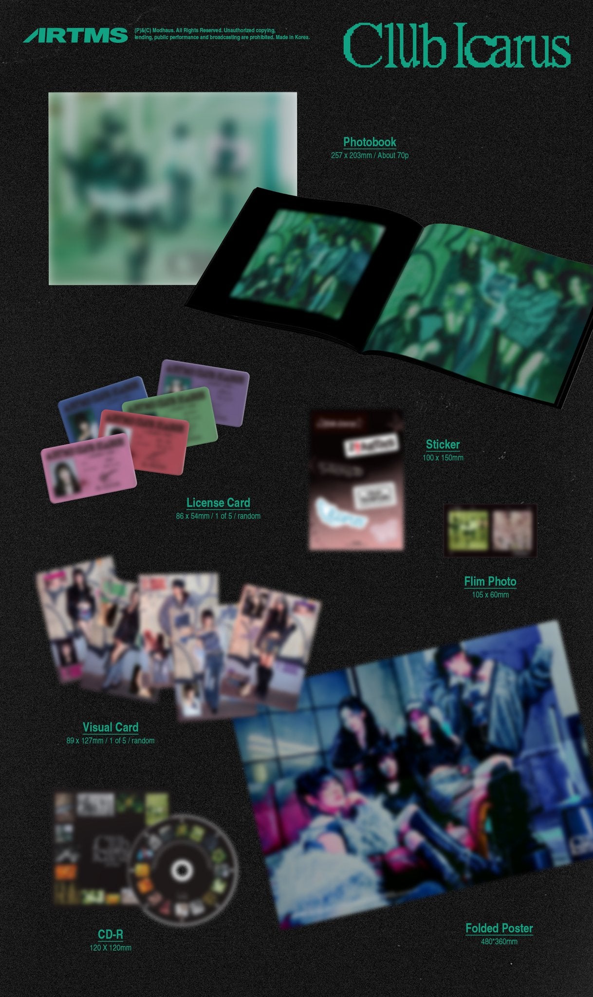 ARTMS - 1st mini album [Club Icarus] (Random ver.)