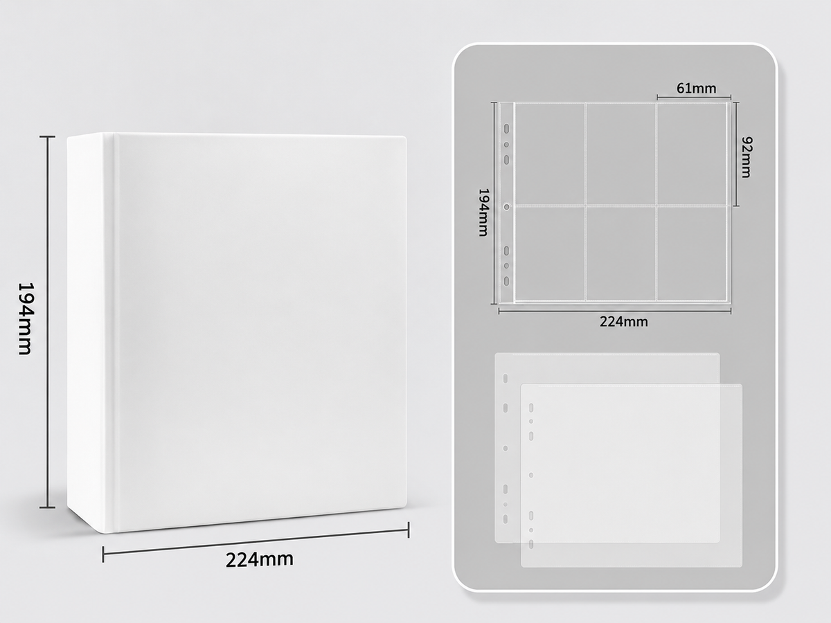Binder blanco de tapa dura