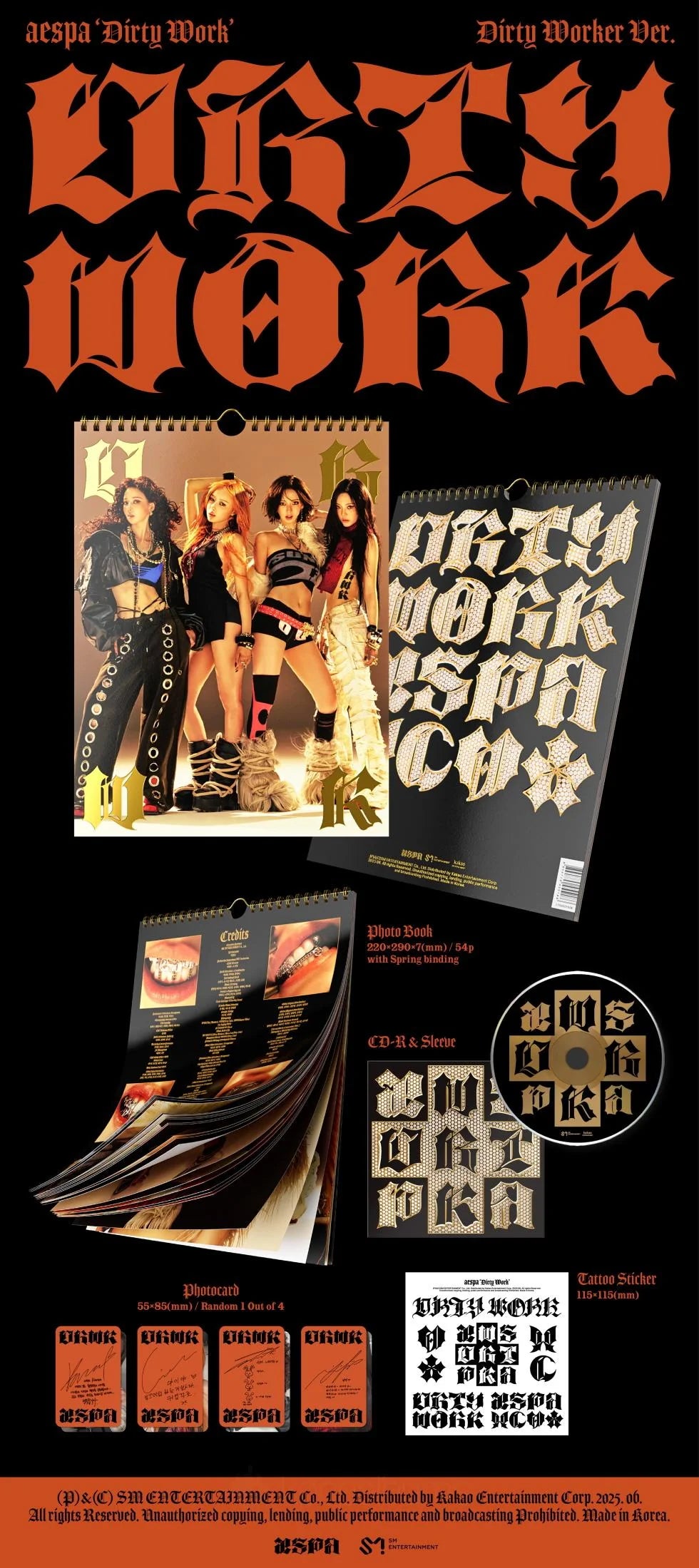 aespa - [DIRTY WORK] Single Album DIRTY WORKER Version