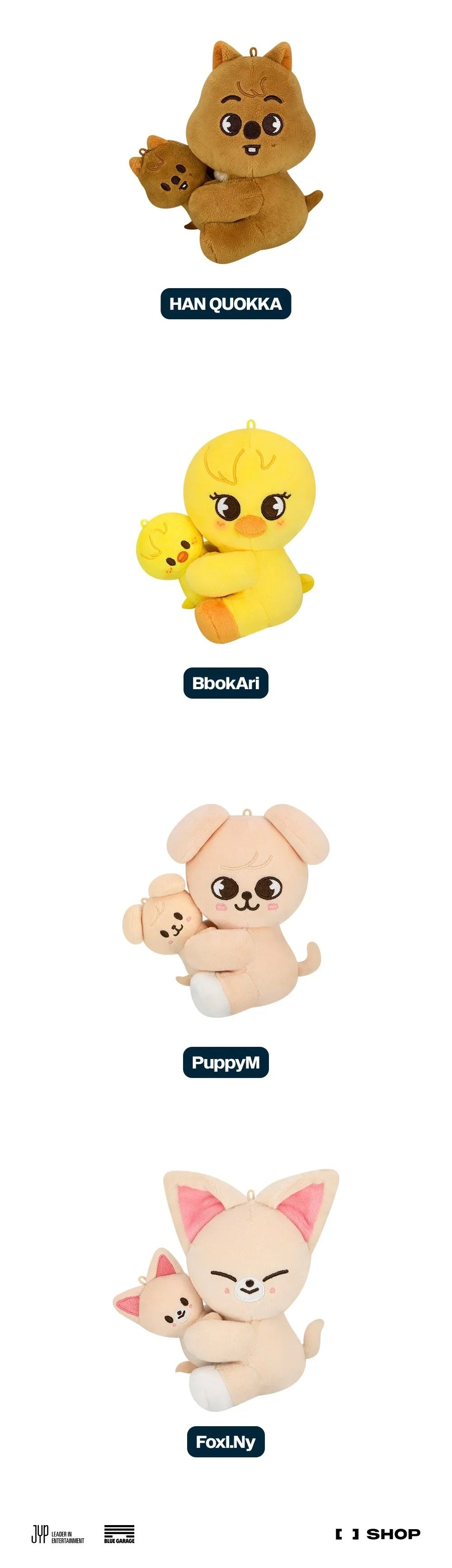 Stray Kids <dominATE : celebrATE> Merch (SKZOO MAGNET PLUSH SET)