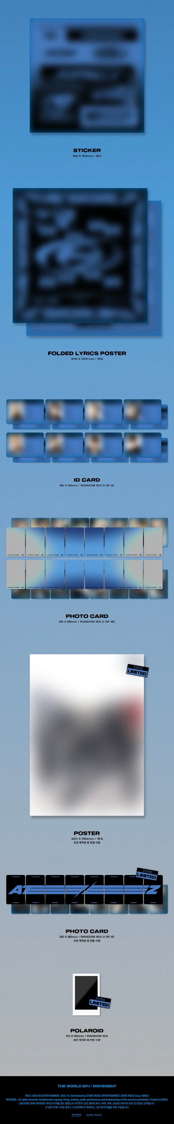ATEEZ - [THE WORLD EP.1 : MOVEMENT] (Random ver.)