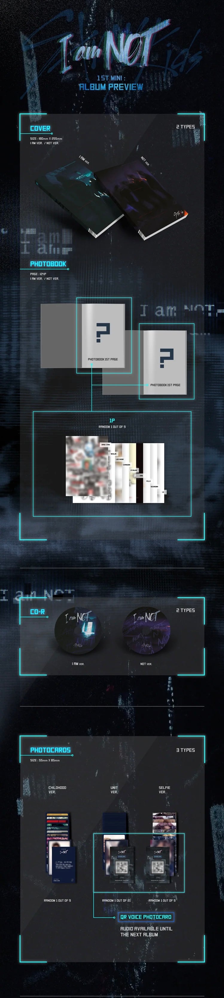 Stray Kids - Debut Album [I am NOT] (Random ver.)