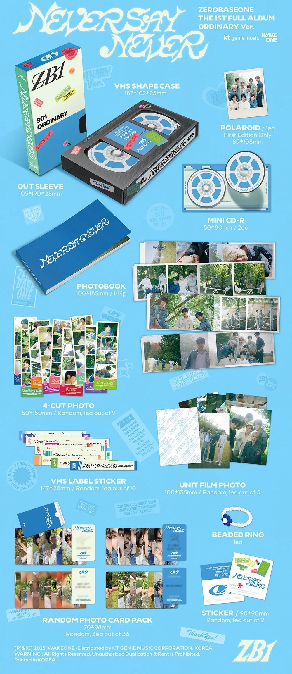 ZEROBASEONE - THE 1ST FULL ALBUM [NEVER SAY NEVER] (PHOTOBOOK VER.)