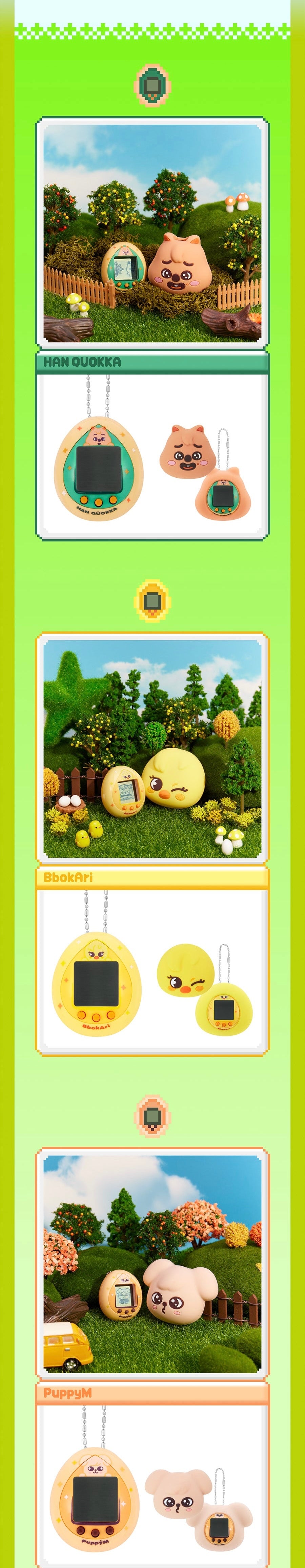 Bandai - Stray Kids SKZOO TAMAGOTCHI & CASE SET