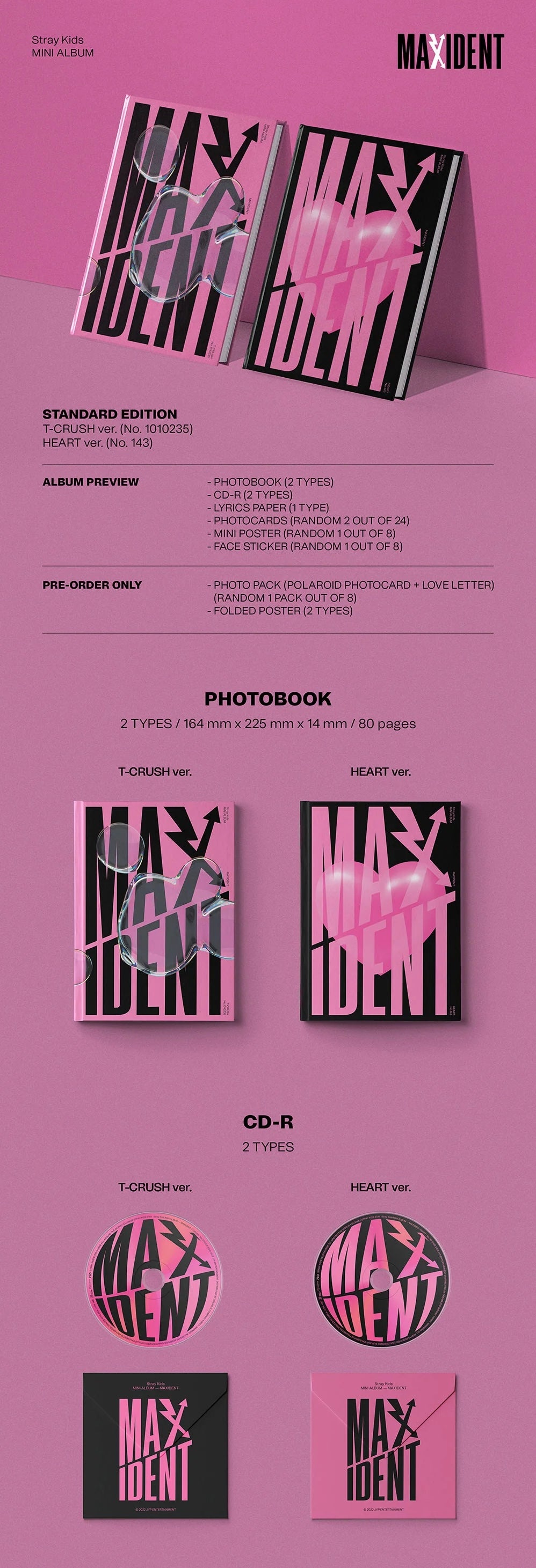 Stray Kids - Mini Album [MAXIDENT] (STANDARD EDITION) (Random ver.)