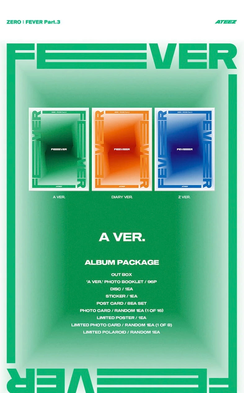 ATEEZ - [ZERO : FEVER Part.3] (Random Ver.)