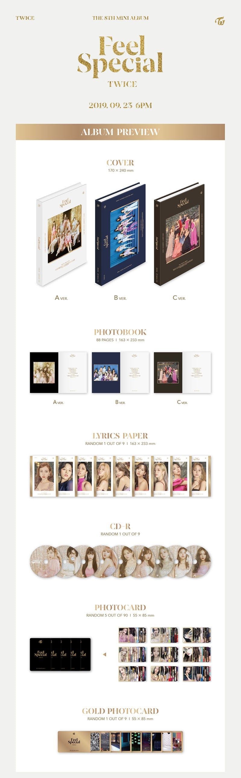 TWICE - 8th Mini Album [Feel Special] (Random Ver.)