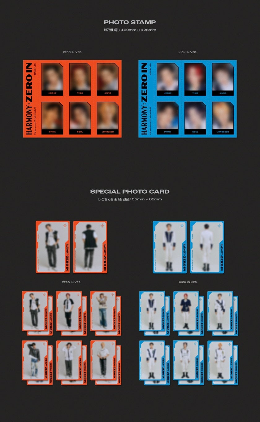 P1Harmony - 4TH MINI ALBUM [HARMONY : ZERO IN] (Random Ver.)