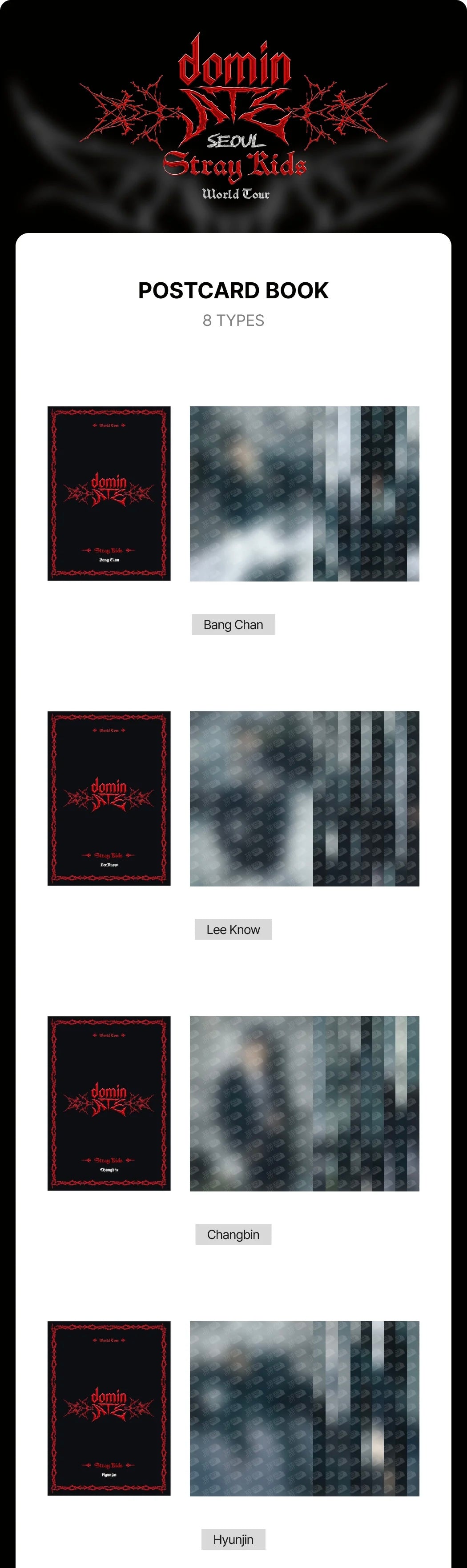 Stray Kids - POSTCARD BOOK - dominATE SEOUL