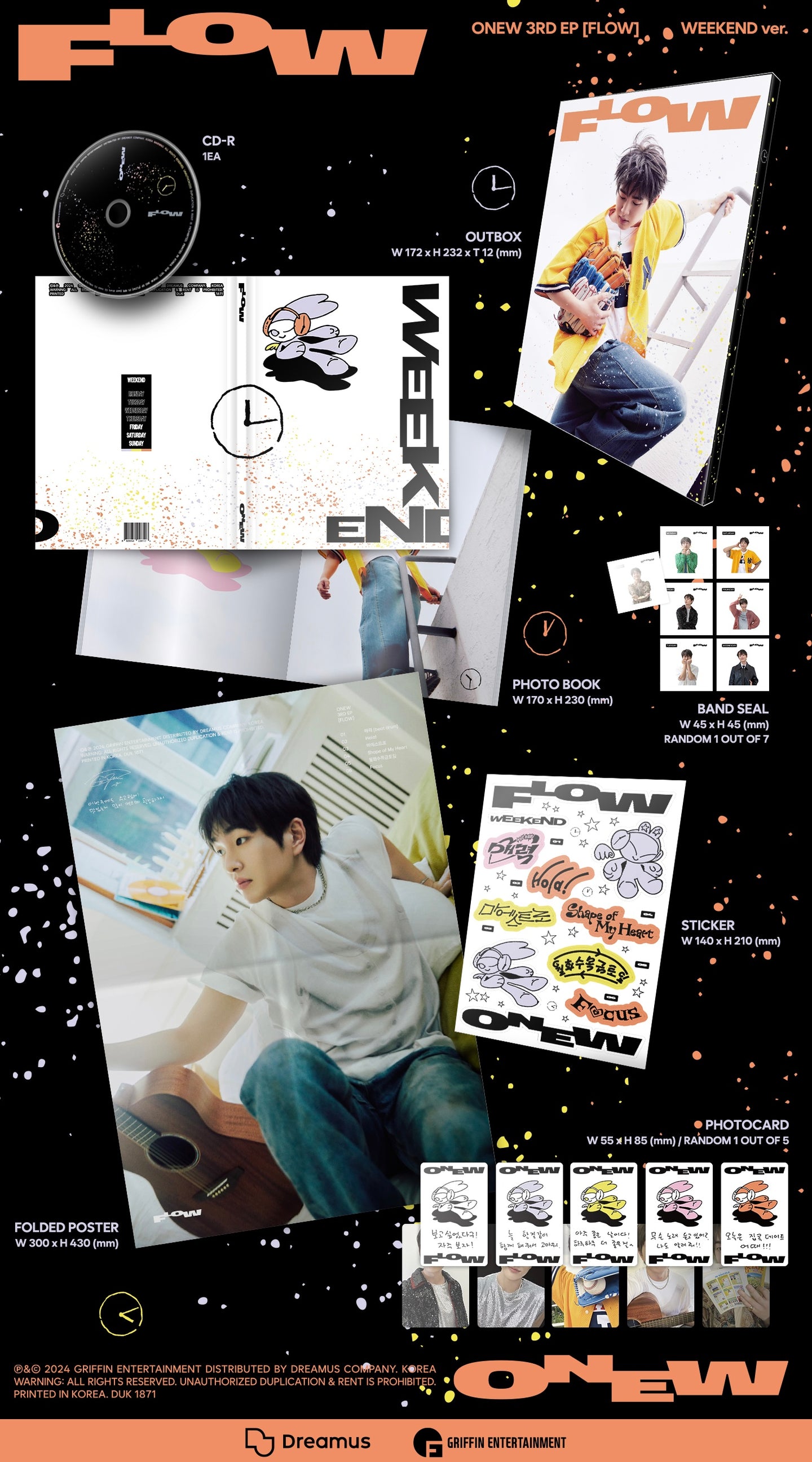 ONEW (SHINee)  - FLOW [3rd Mini Album](Random ver.)