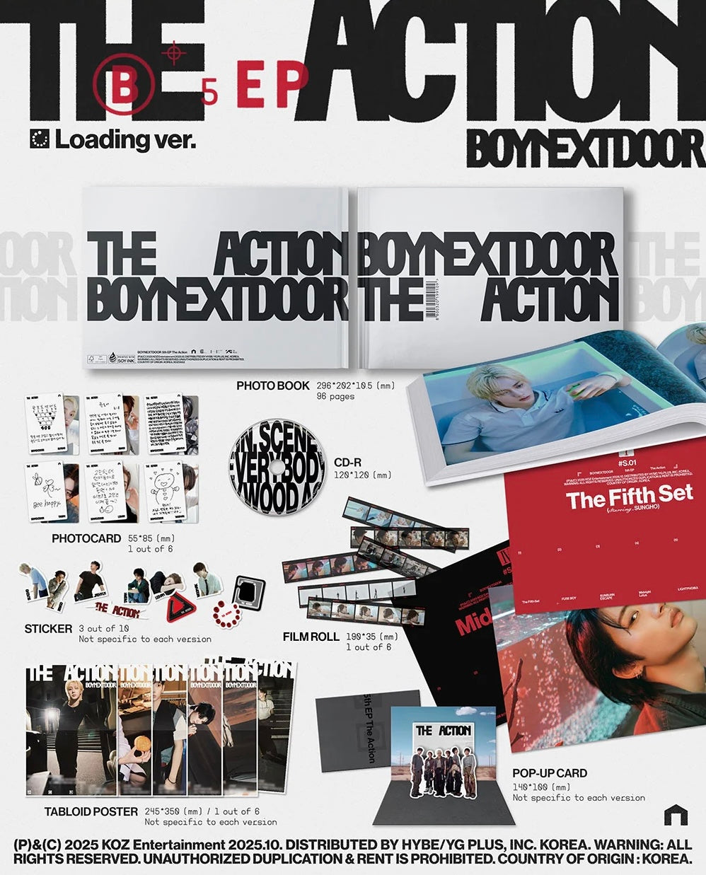 BOYNEXTDOOR - The Action [5th EP Album](Random ver.)