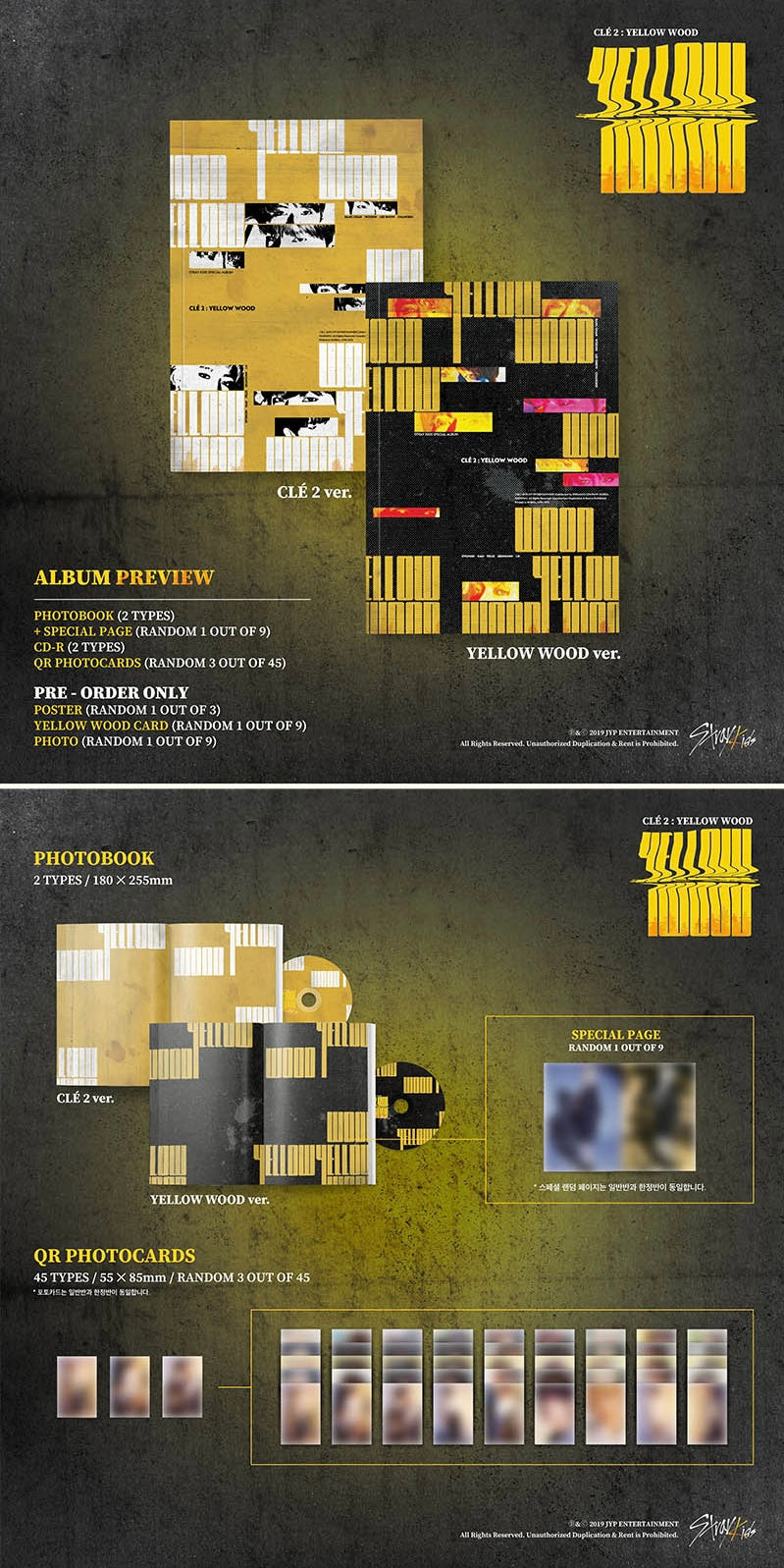 Stray Kids - Special Album [Clé 2 : Yellow Wood] (Normal Edition) (Random ver.)