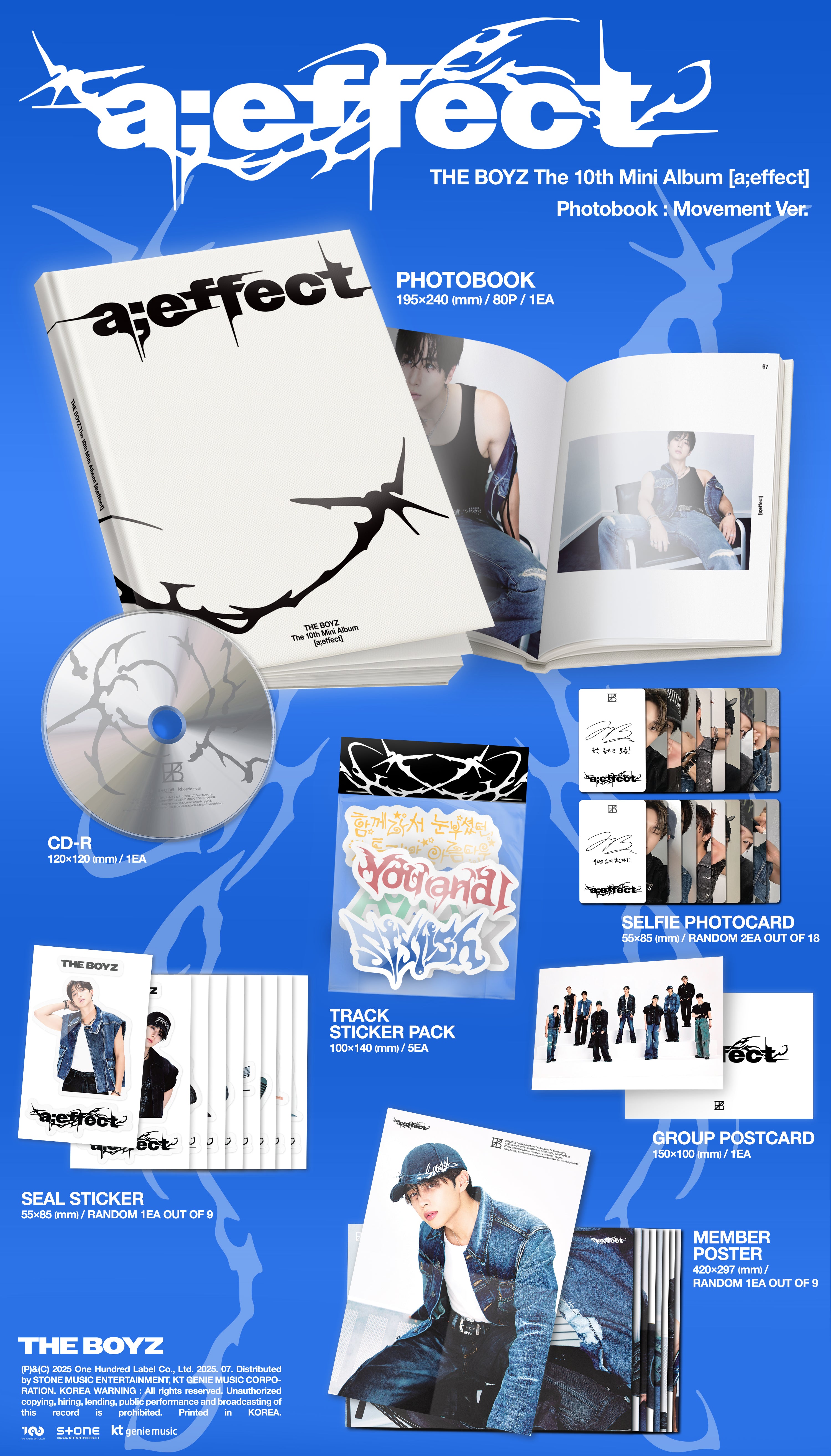THE BOYZ - a;effect [10th Mini Album]  (Random ver.)