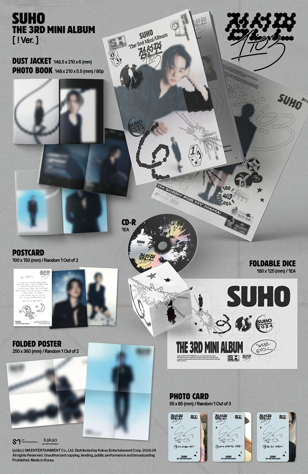 SUHO (EXO) - 1 to 3 [3rd Mini Album - ! Ver.]