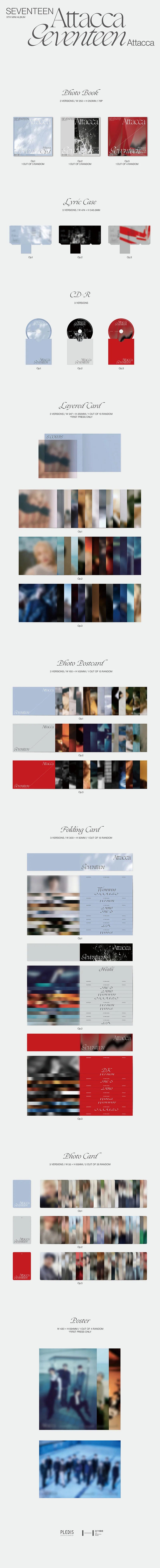 SEVENTEEN - 9th Mini Album ‘Attacca’ (Random Ver.)