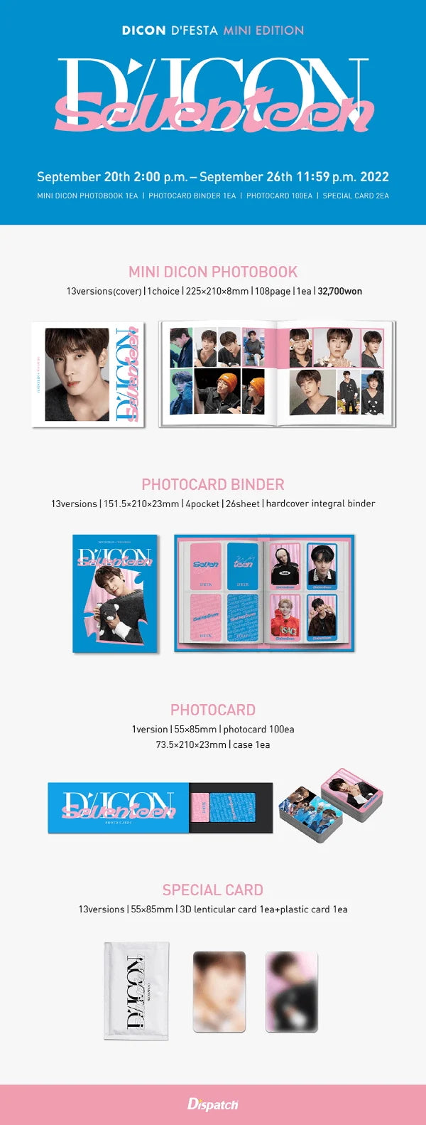 DICON D’FESTA MINI EDITION : SEVENTEEN