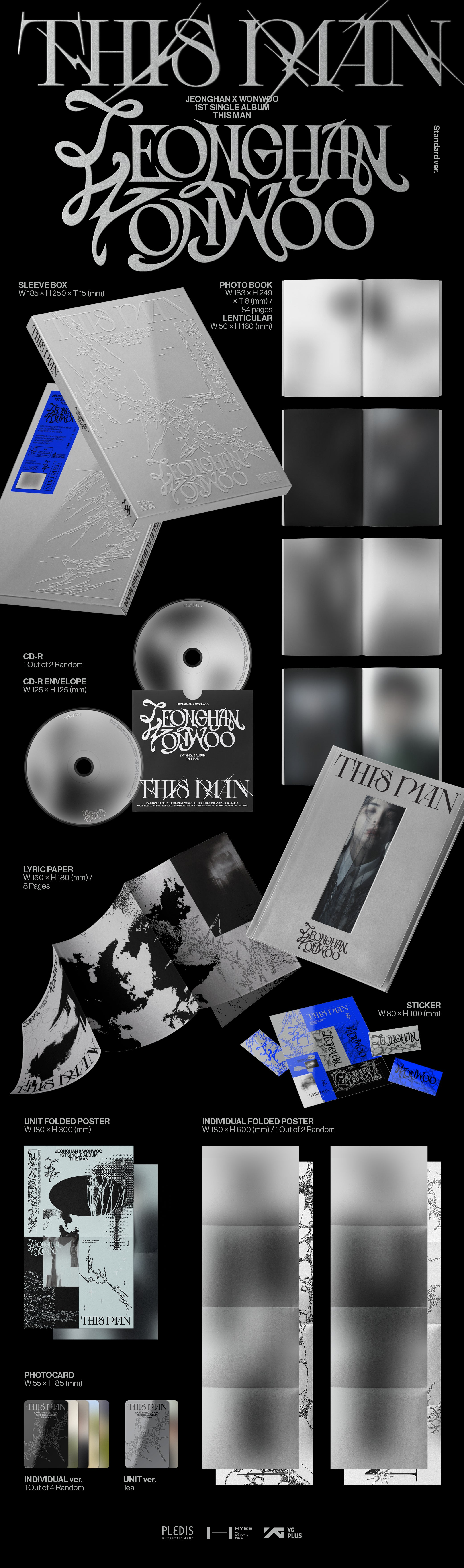 JEONGHAN X WONWOO (SEVENTEEN) – 1st Single Album [THIS MAN]