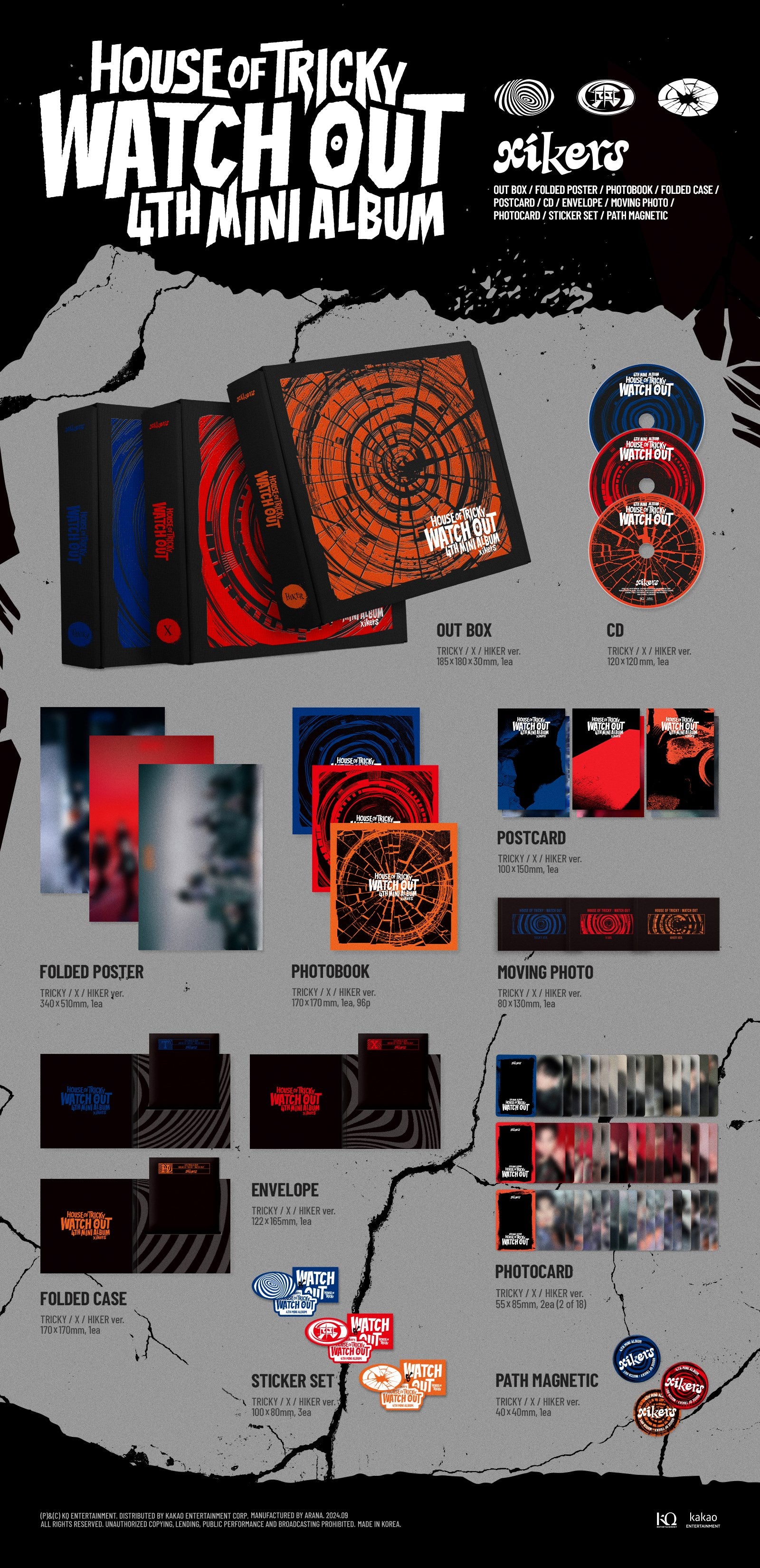 xikers - HOUSE OF TRICKY : WATCH OUT [4th Mini Album](Random ver.)