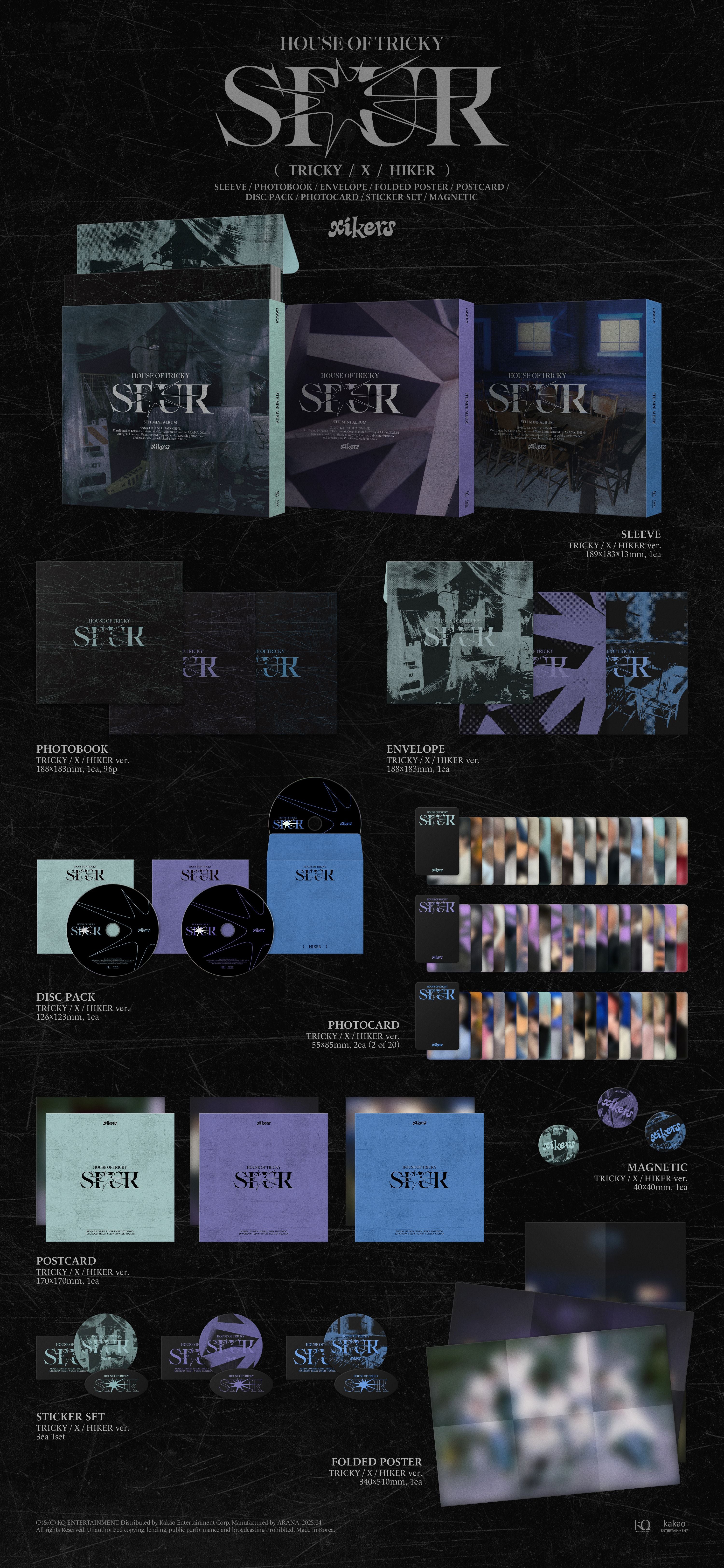 xikers - HOUSE OF TRICKY : SPUR [5th Mini Album](Random ver.)