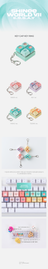 SHINee - WORLD VII E.S.S.A.Y 04 KEY CAP KEYRING