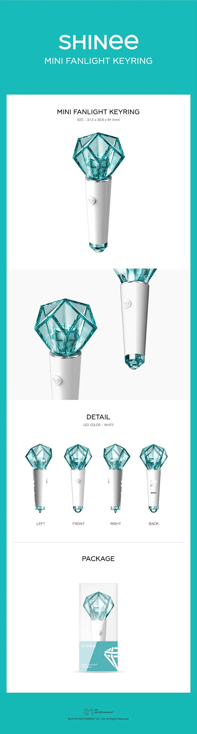 SHINee - MINI FANLIGHT KEYRING