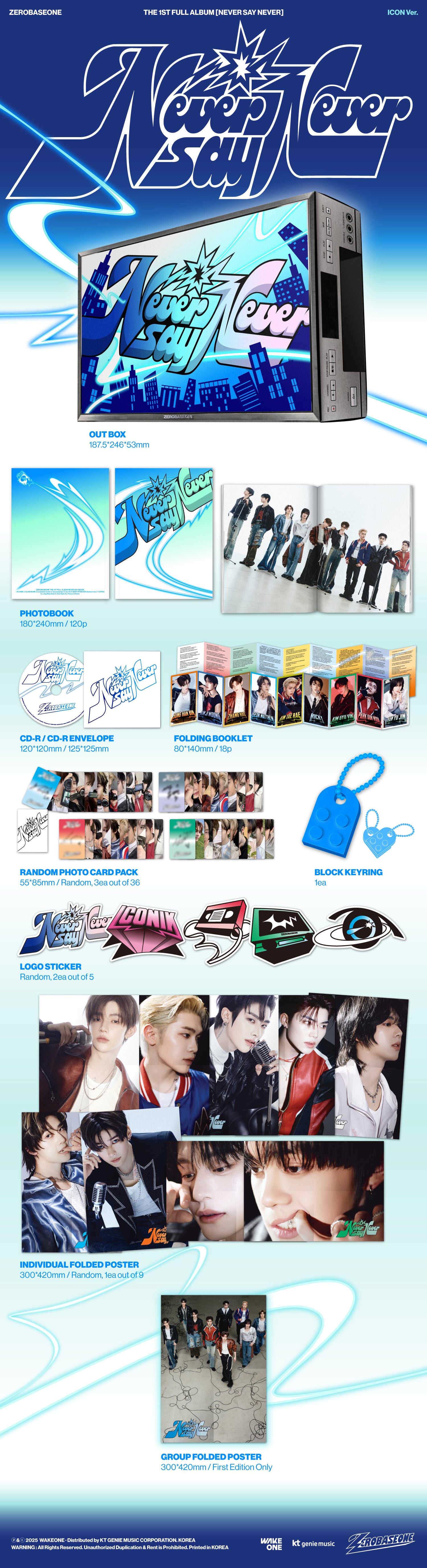 ZEROBASEONE - THE 1ST FULL ALBUM [NEVER SAY NEVER] (PHOTOBOOK VER.)