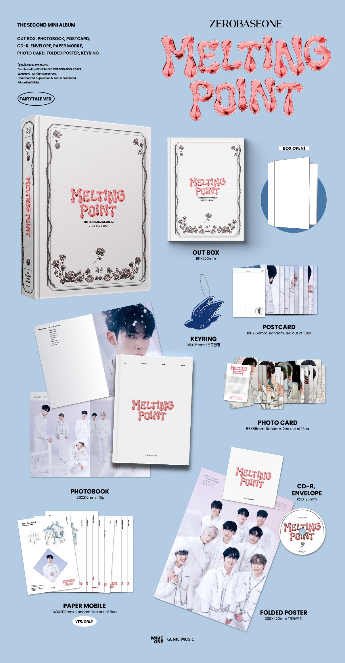 ZEROBASEONE - 2ND MINI ALBUM [MELTING POINT] (Random ver.)