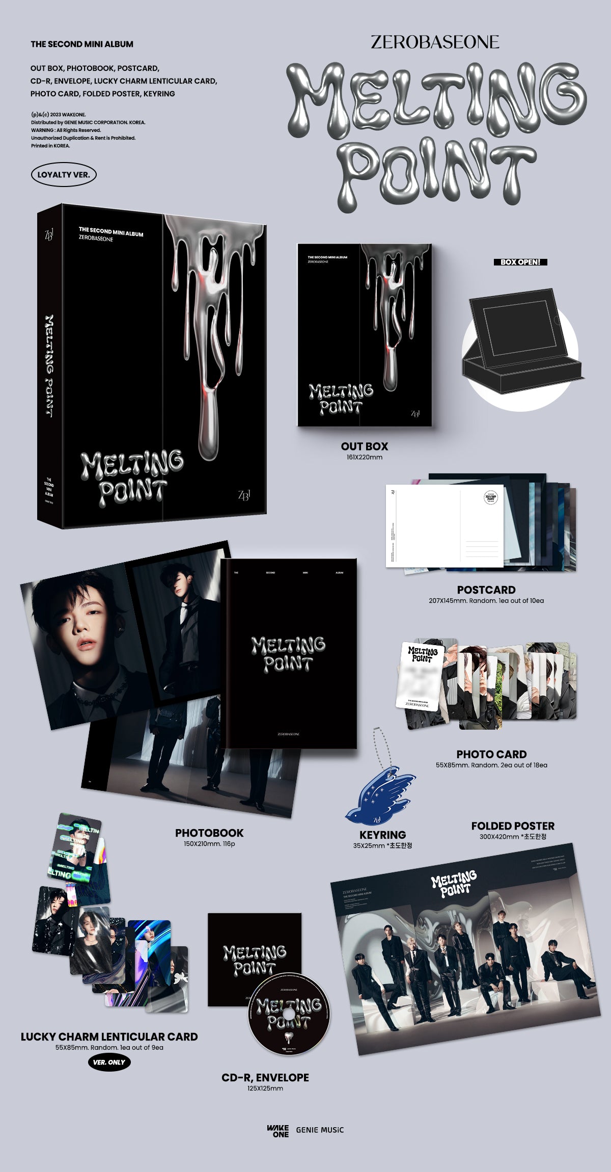 ZEROBASEONE - 2ND MINI ALBUM [MELTING POINT] (Random ver.)