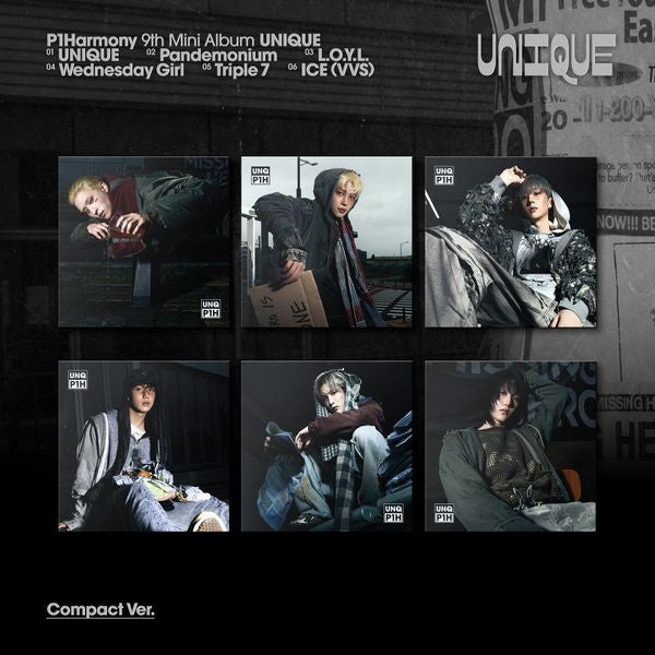 P1Harmony - 9th mini album [UNIQUE] (Compact Ver.) (Random ver.)