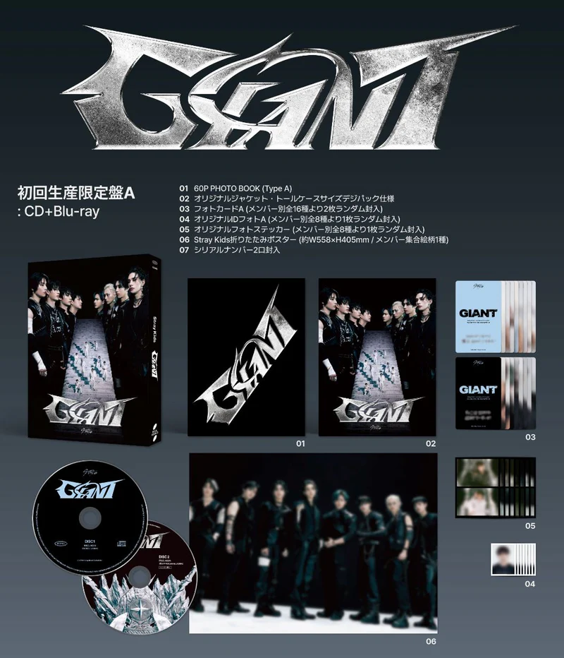 Stray Kids - GIANT [2nd JP Album - Limited Edition A]
