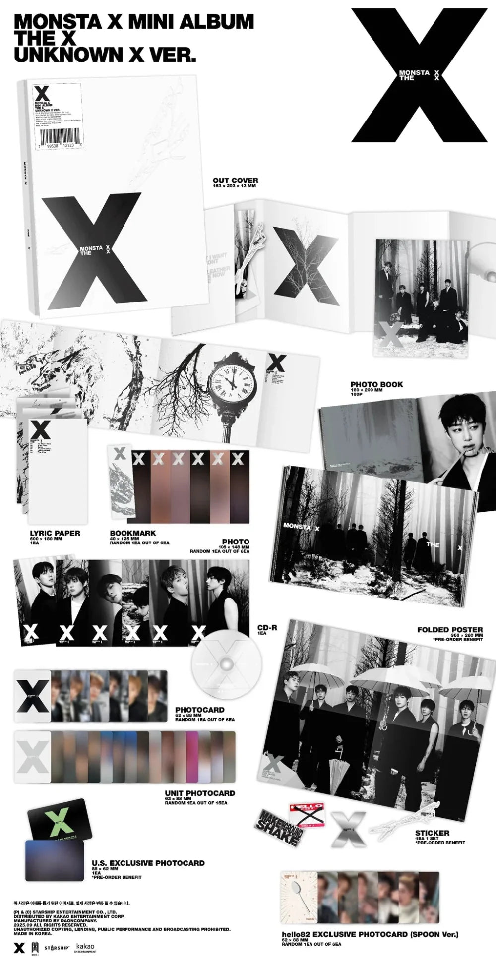 MONSTA X - THE X [13th Mini Album](Random ver.)