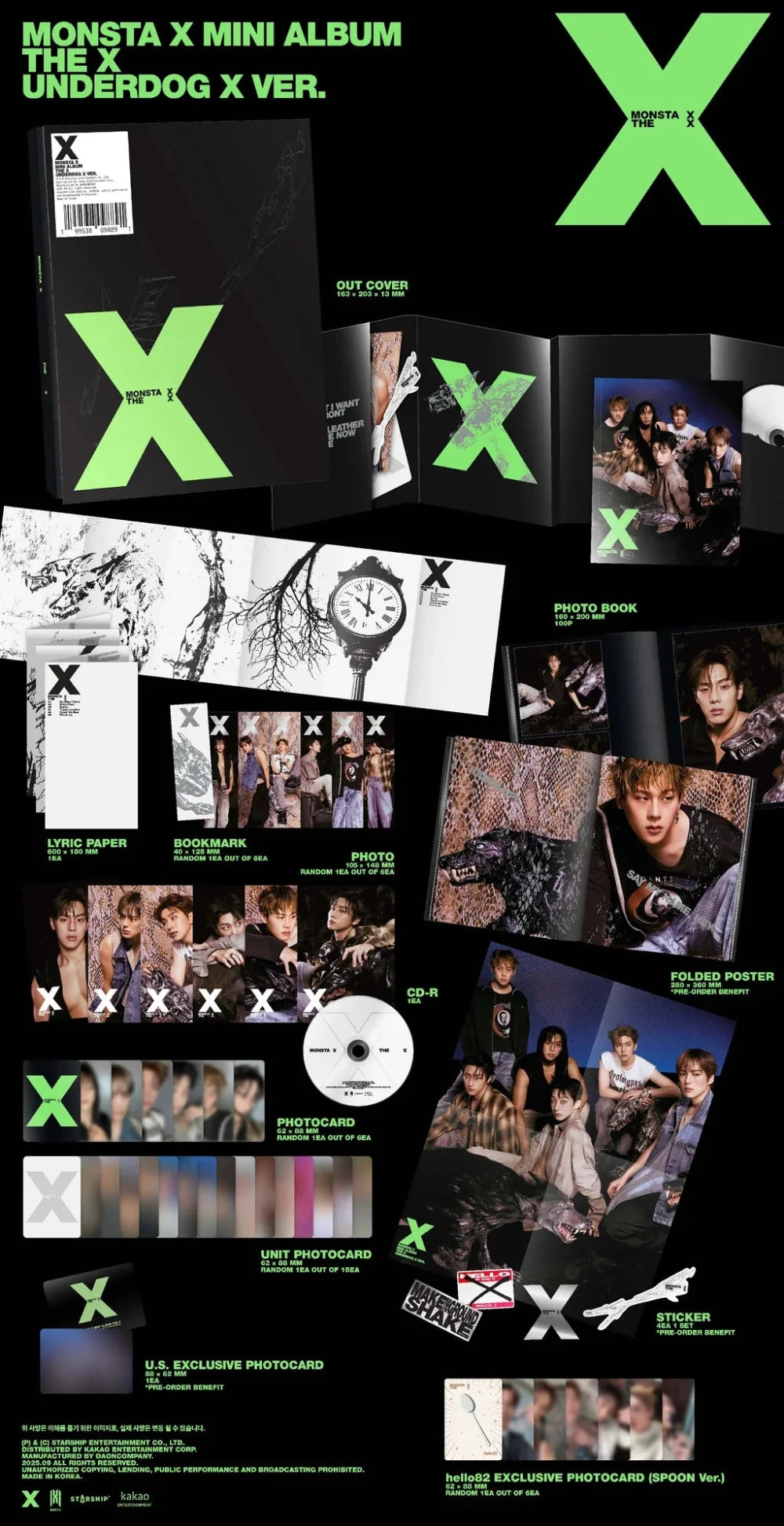 MONSTA X - THE X [13th Mini Album](Random ver.)