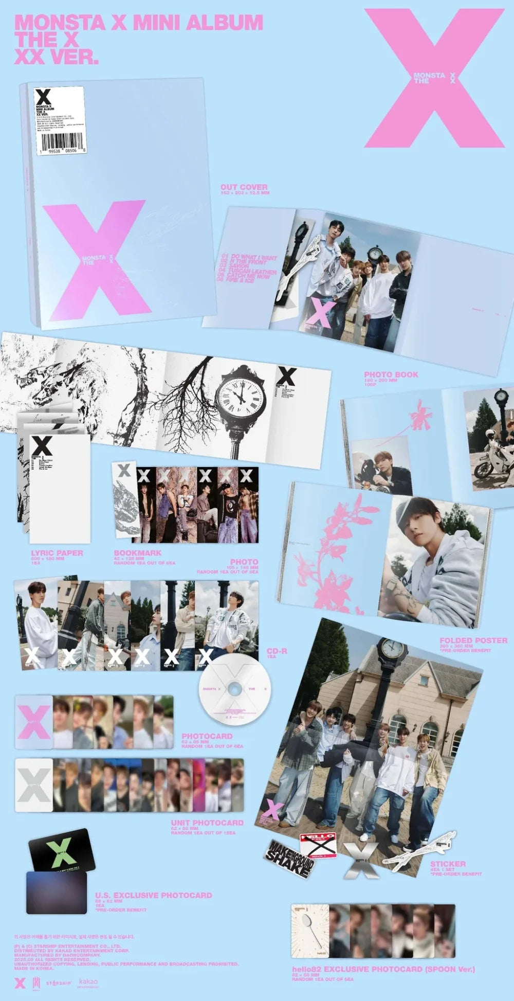 MONSTA X - THE X [13th Mini Album](Random ver.)