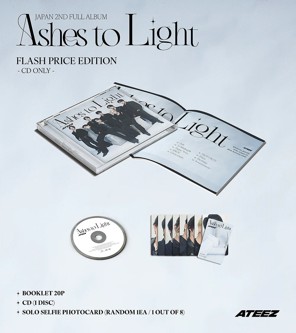 [JP] ATEEZ -Japan 2nd Album [Ashes to Light] (FLASH PRICE)