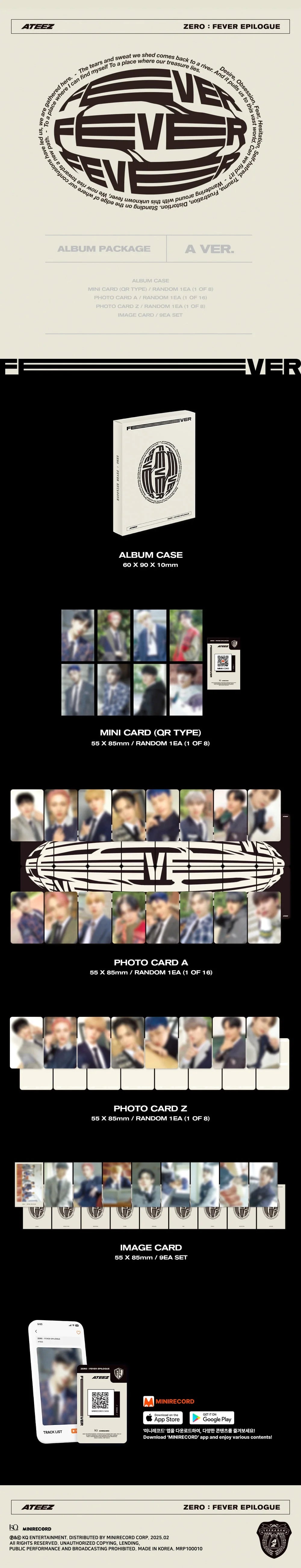 ATEEZ - [ZERO : FEVER EPILOGUE] (Platform ver.) (Random ver.)