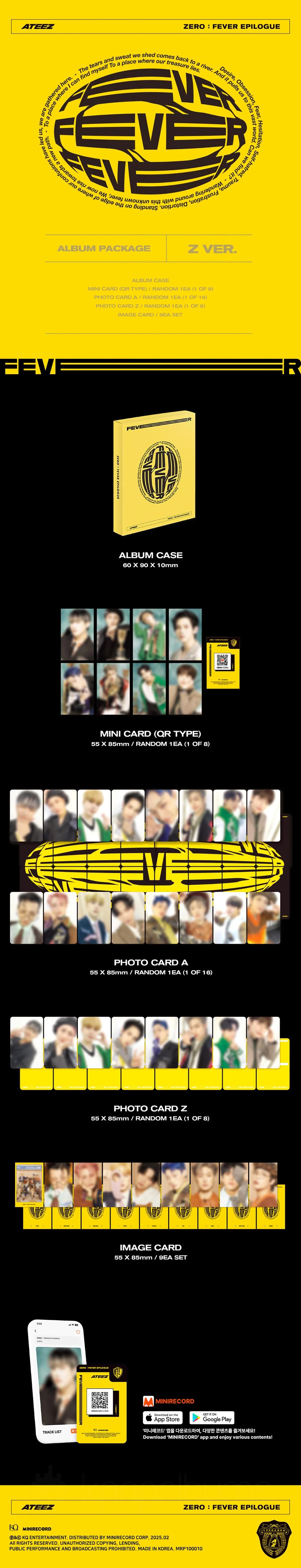 ATEEZ - [ZERO : FEVER EPILOGUE] (Platform ver.) (Random ver.)