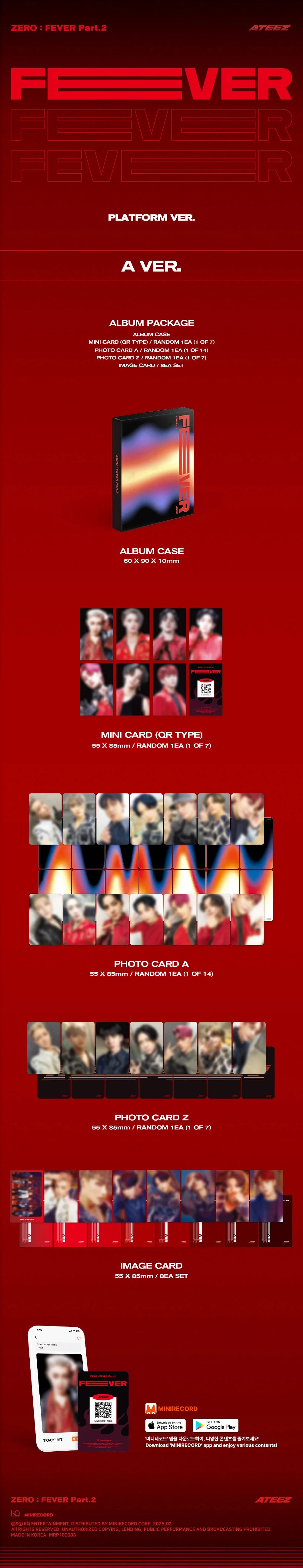 ATEEZ - [ZERO : FEVER Part.2] (Platform ver.) (Random ver.)