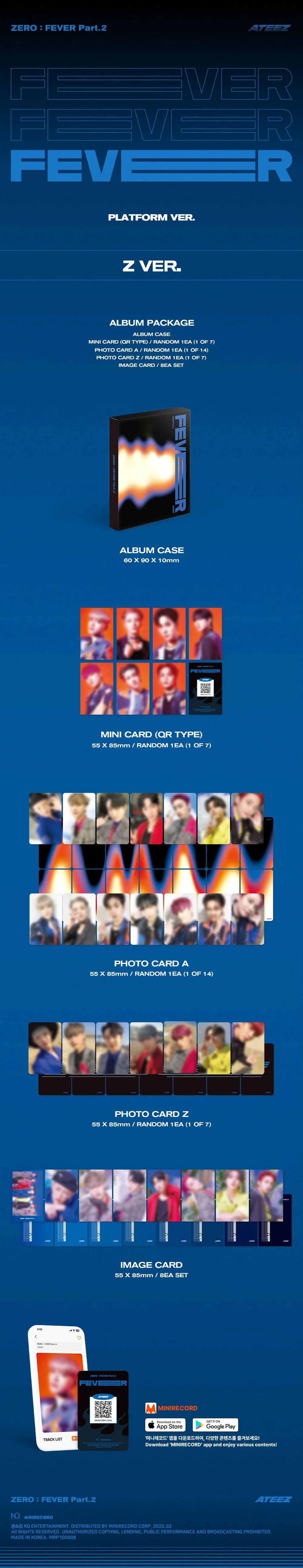 ATEEZ - [ZERO : FEVER Part.2] (Platform ver.) (Random ver.)