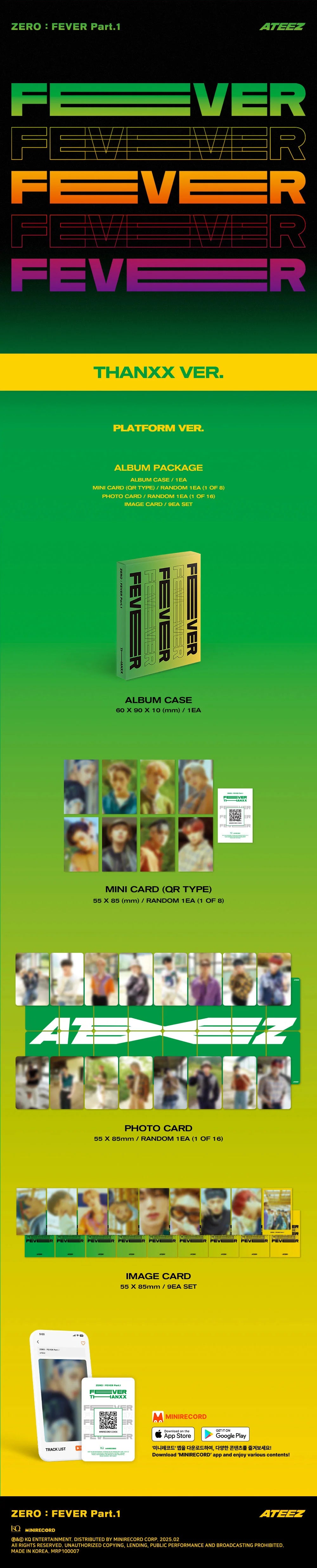 ATEEZ - [ZERO : FEVER Part.1] (Platform ver.) (Random ver.)