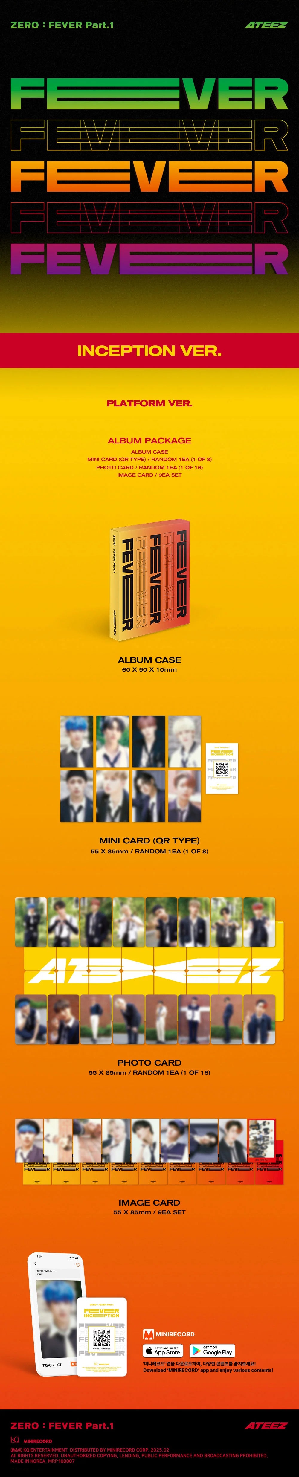 ATEEZ - [ZERO : FEVER Part.1] (Platform ver.) (Random ver.)