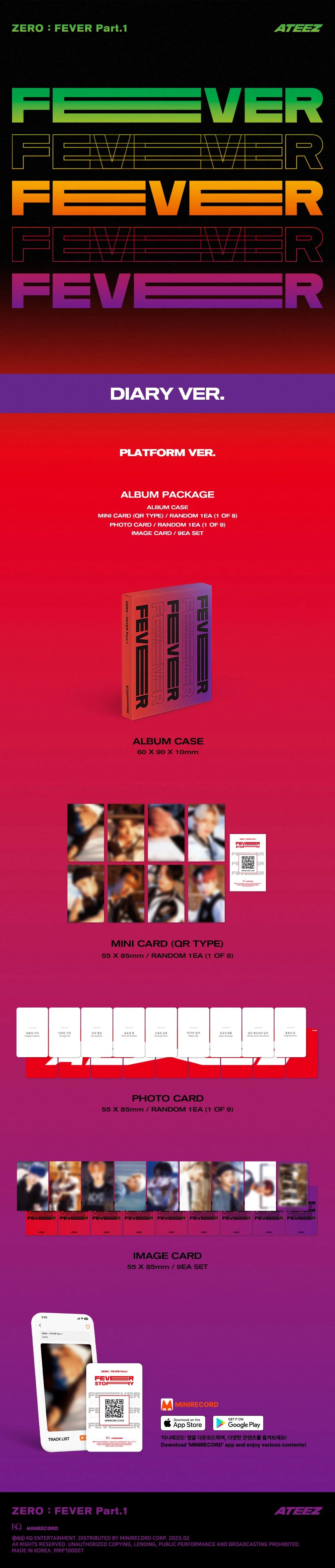 ATEEZ - [ZERO : FEVER Part.1] (Platform ver.) (Random ver.)