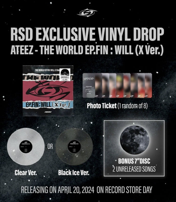ATEEZ - [THE WORLD EP.FIN : WILL] 2nd Album LIMITED GATEFOLD EXCLUSIVE VINYL