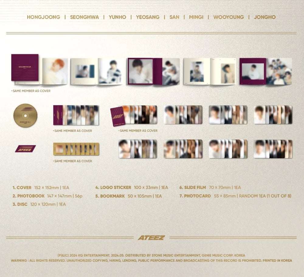 ATEEZ – 10th Mini Album [GOLDEN HOUR : Part.1] (Digipack ver.)