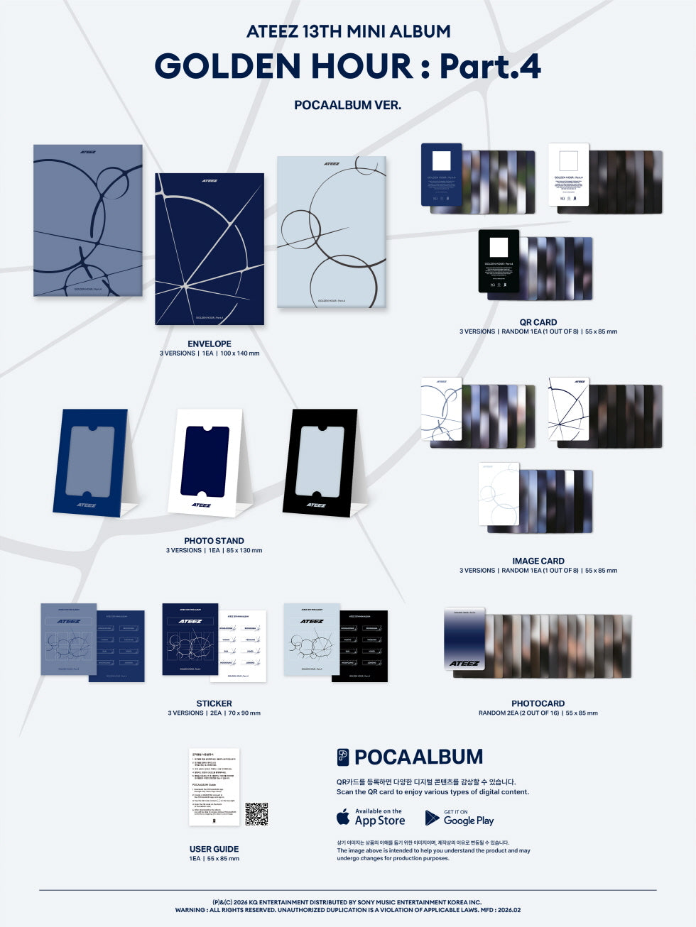 ATEEZ - GOLDEN HOUR : Part.4 [13th Mini Album - POCA Ver.]